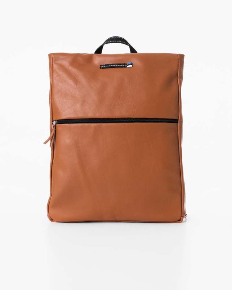 Barbara Leather Backpack - Peanut - Image 2