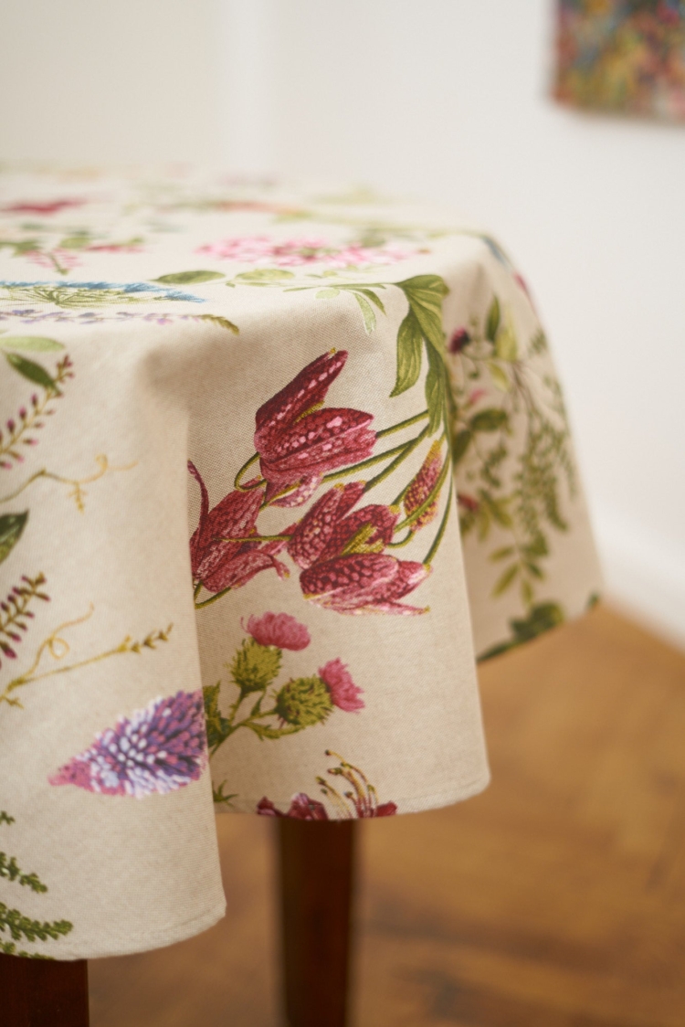 Round Floral Tablecloth - Botanico - Image 2