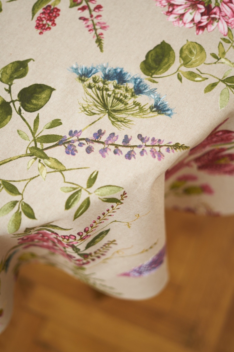 Round Floral Tablecloth - Botanico - Image 3