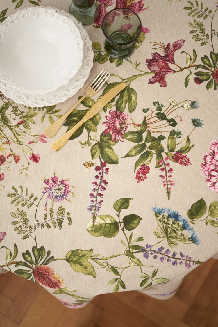 Round Floral Tablecloth - Botanico - Image 4