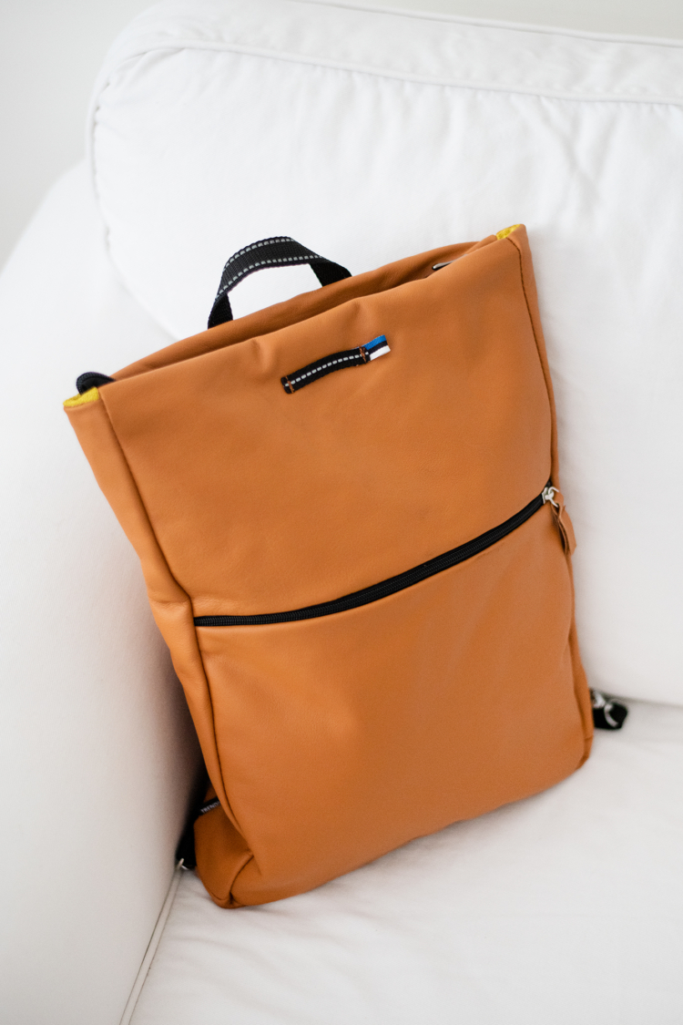 Barbara Leather Backpack - Calvados - Image 5