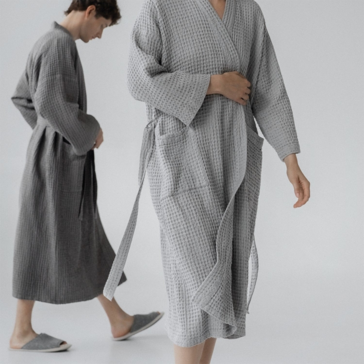 Honeycomb Waffle Bathrobe - Image 2