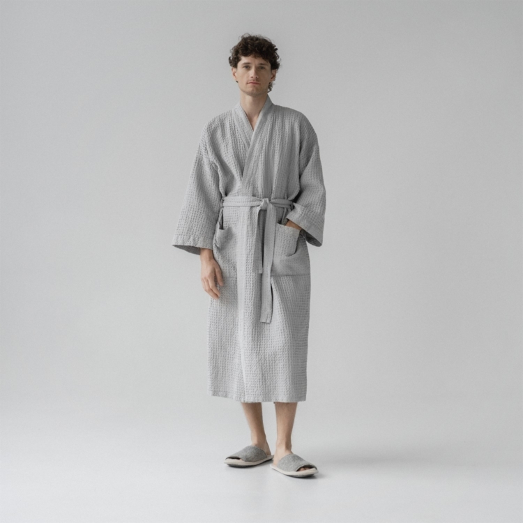 Honeycomb Waffle Bathrobe - Image 3