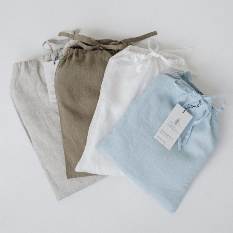 Linen Primrose Loungewear Set - Melange - Image 5