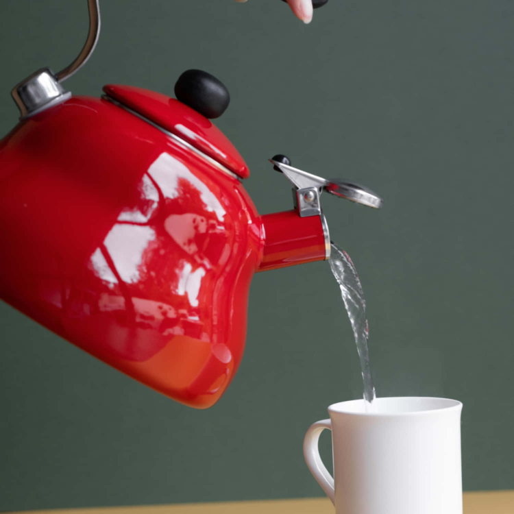 La Cafetière Kettle with Whistle - Red, 2 Liters - Image 3