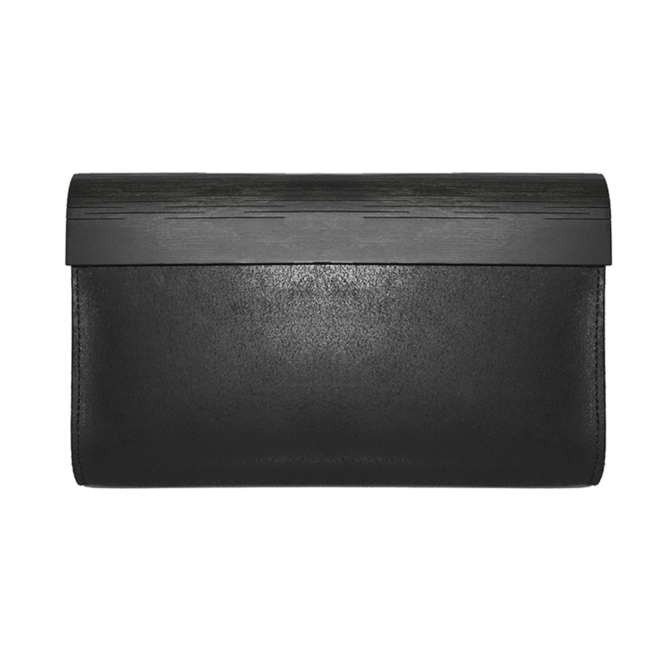 Large Glossy Wood Clutch - Image 3