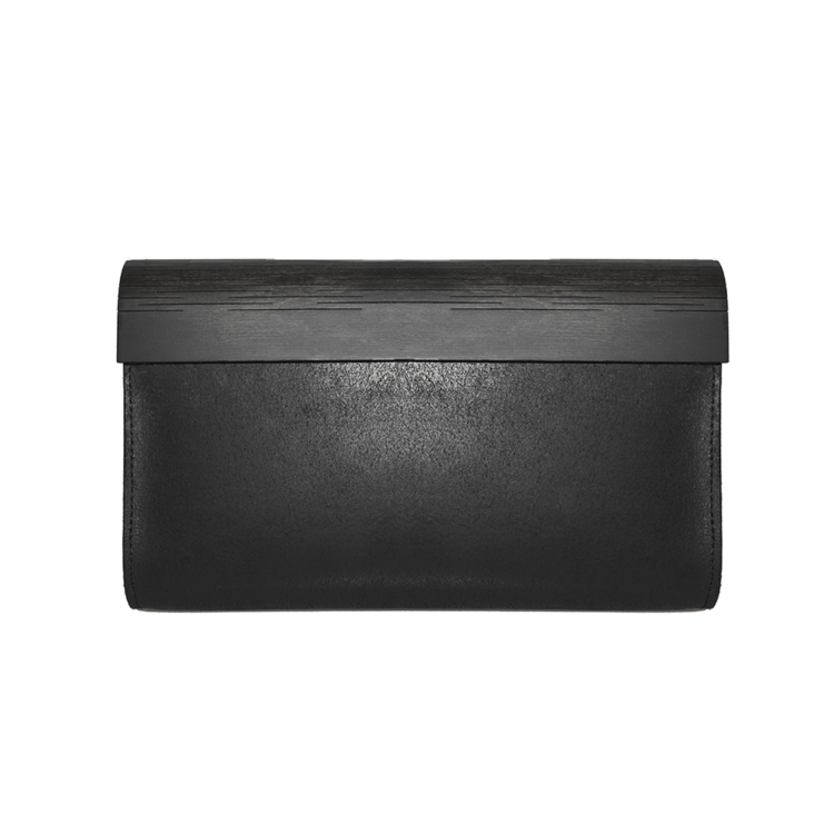 Small Glossy Wood Clutch - Image 2