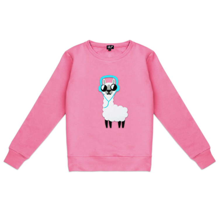 Women’s No Drama Llama Sweatshirt - Image 3