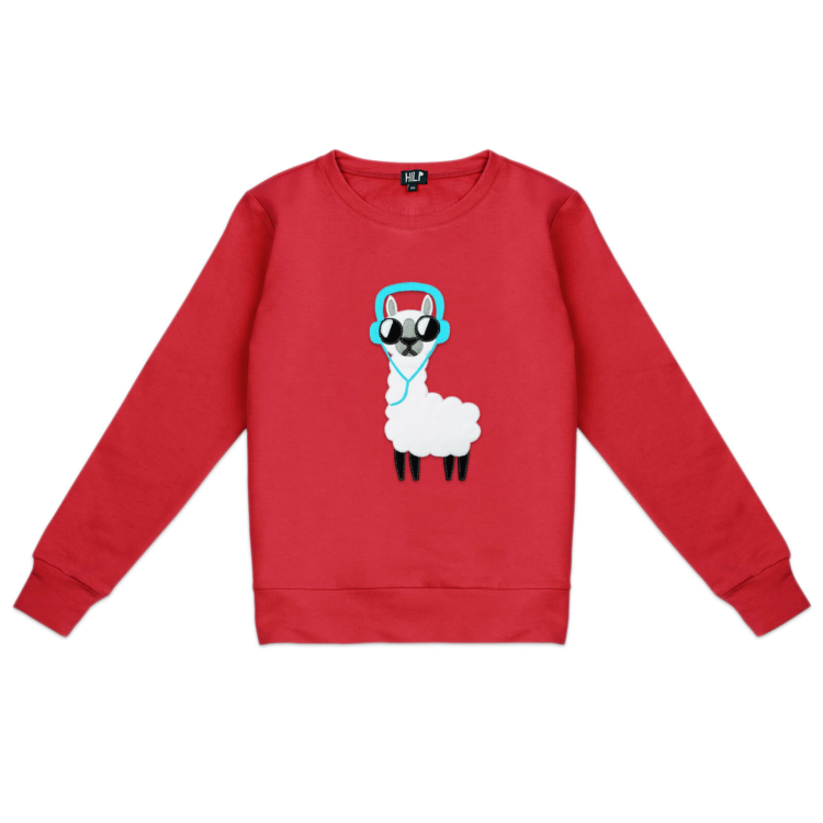 Women’s No Drama Llama Sweatshirt - Image 4