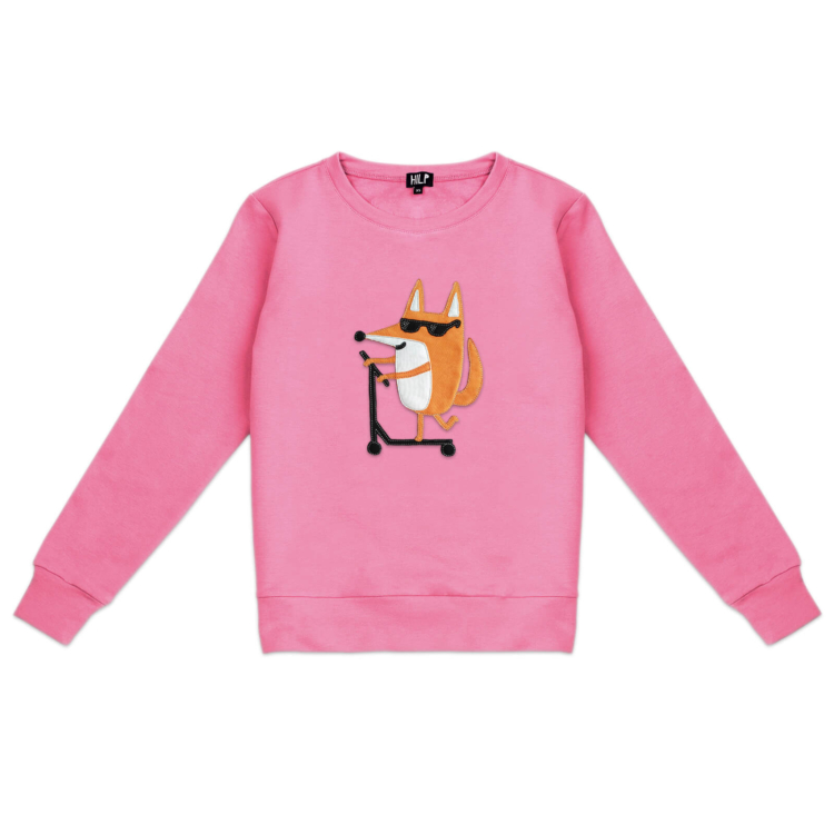 Women’s Scootering Fox Sweatshirt - Image 2