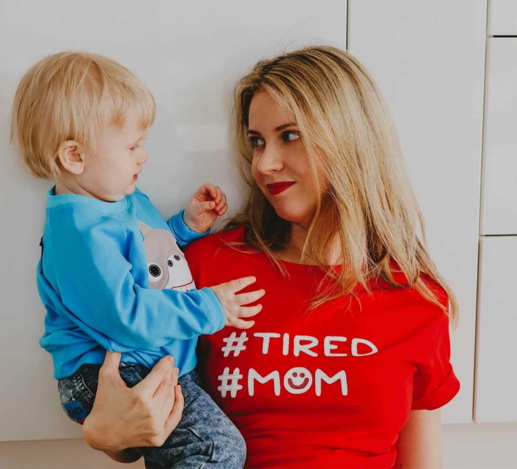 Women’s Tired Mom T-Shirt - Image 2