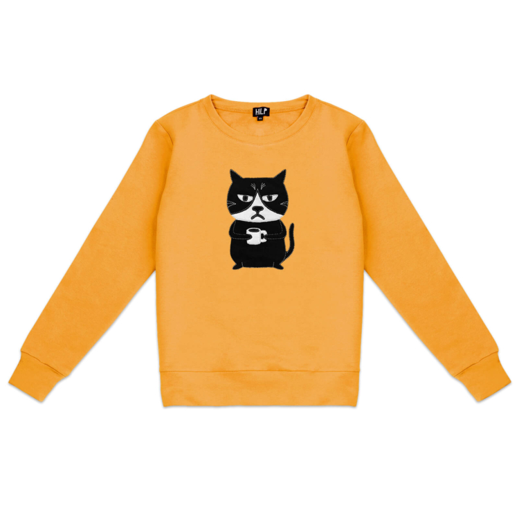 Women’s Grumpy Cat Sweatshirt - Image 2