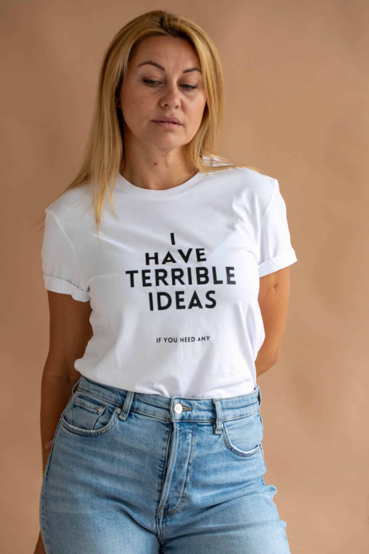 I Have Terrible Ideas T-Shirt - Image 2