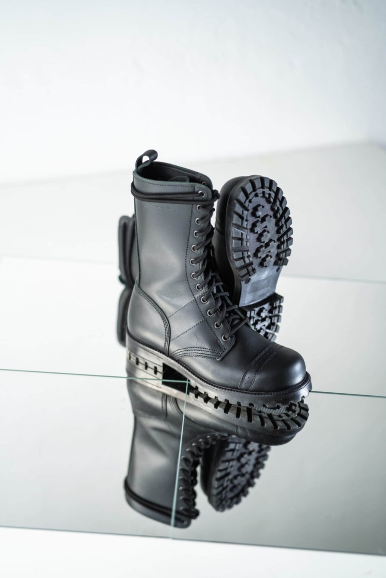 516 aka High Aviator Boots - Black - Image 9