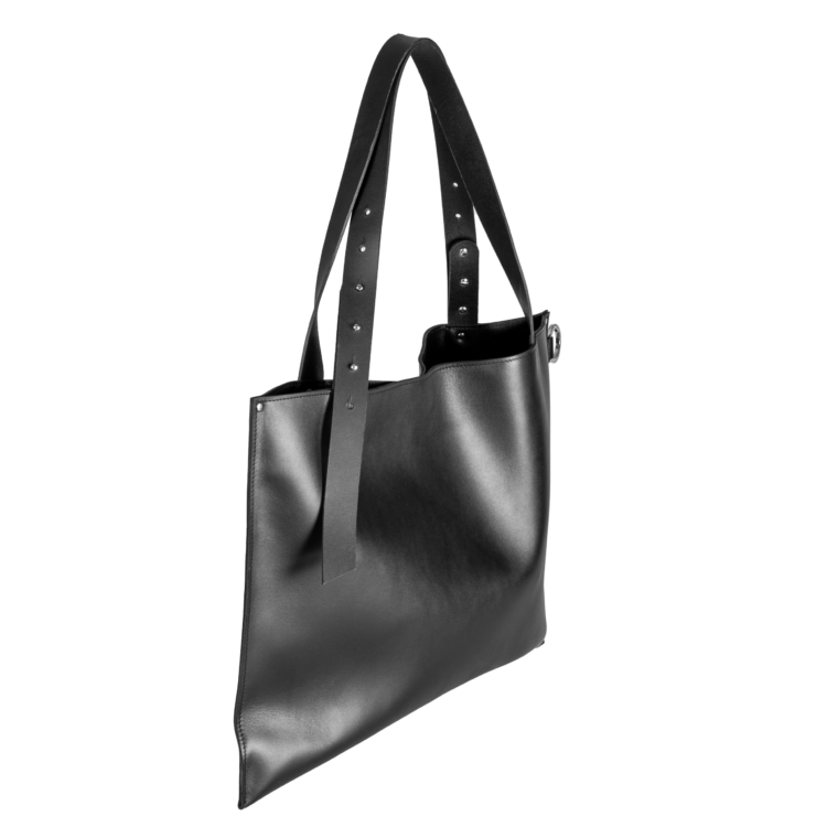 Large Handbag Adele - Genuine Black Leather - Image 5