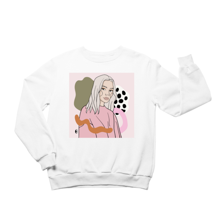 Unisex Crewneck Sweatshirt with Illustration - Copy Of You - Image 2