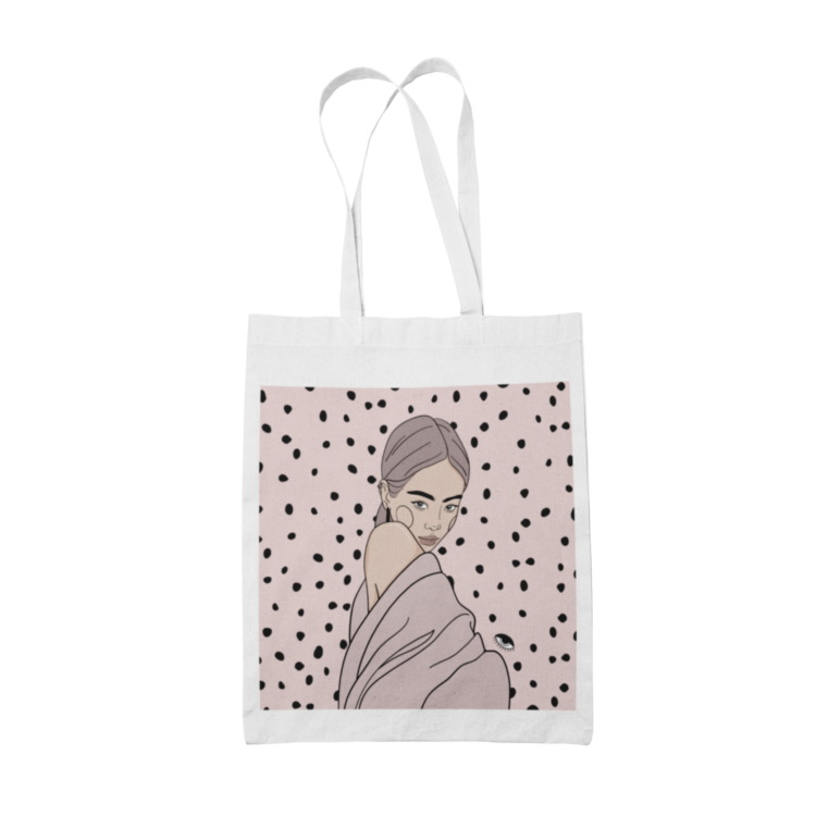 Tote Bag with Illustration - Maddy - Image 2