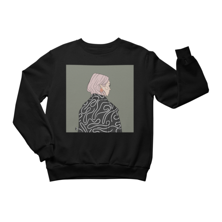 Unisex Crewneck Sweatshirt with Illustration - Going Places