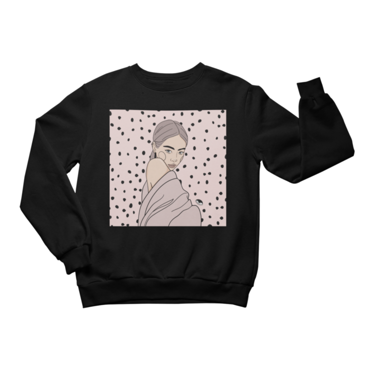 Unisex Crewneck Sweatshirt with Illustration - Maddy - Image 2