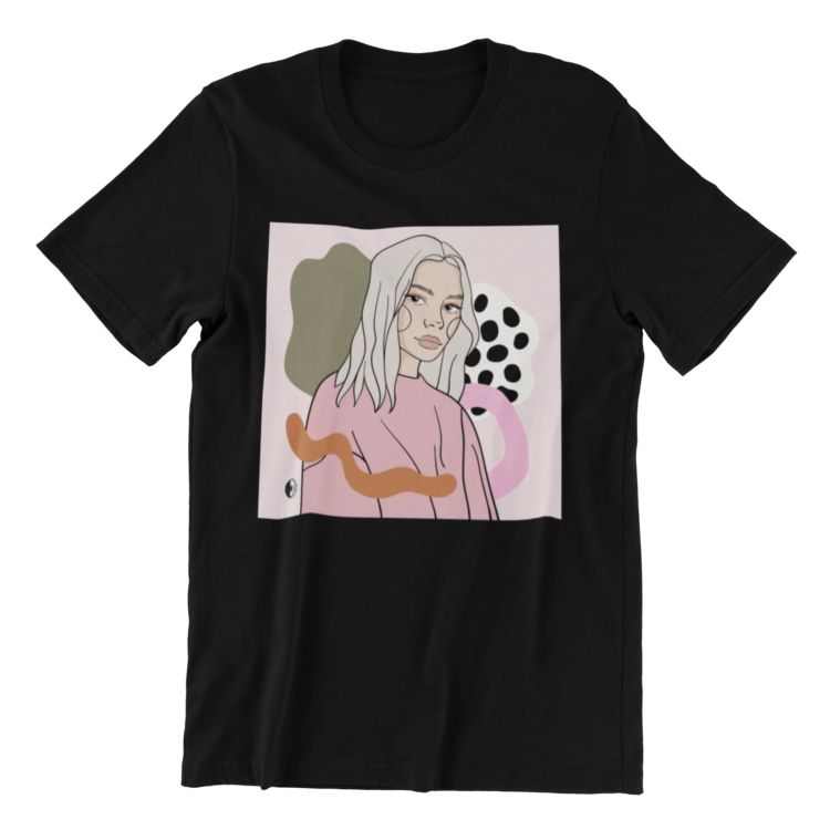 Unisex Organic Cotton T-shirt with Illustration - Copy of You - Image 2