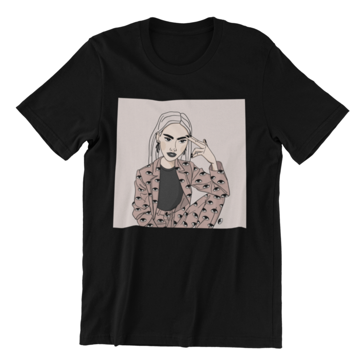 Unisex Organic Cotton T-shirt with Illustration - Stay Rad - Image 2