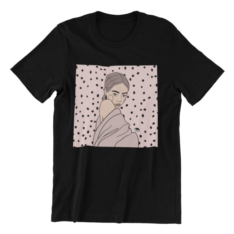 Unisex Organic Cotton T-shirt with Illustration - Maddy - Image 2