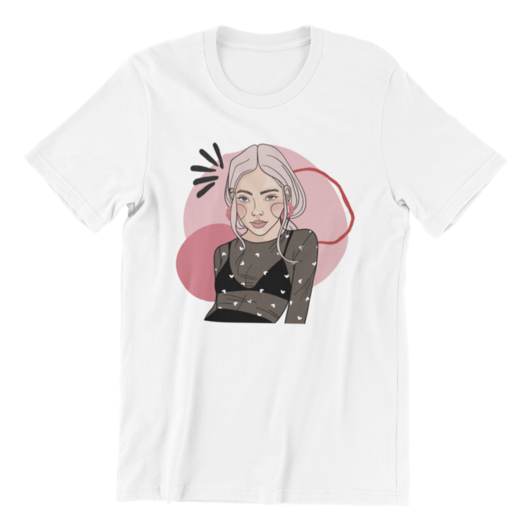 Unisex Organic Cotton T-shirt with Illustration - Cozy Cupid