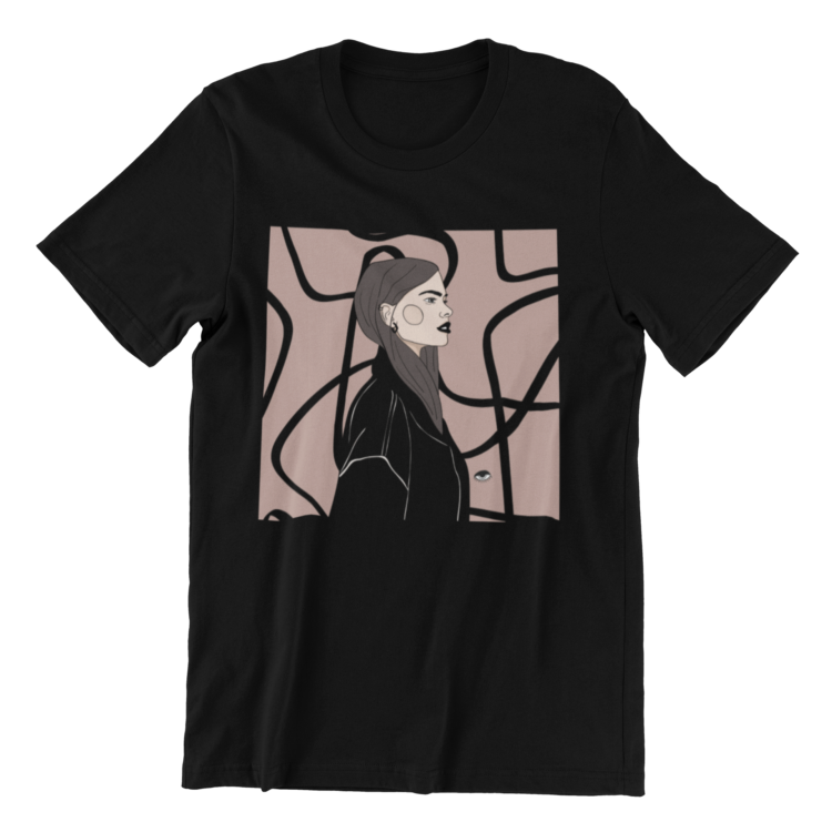 Unisex Organic Cotton T-shirt with Illustration - Strange - Image 2