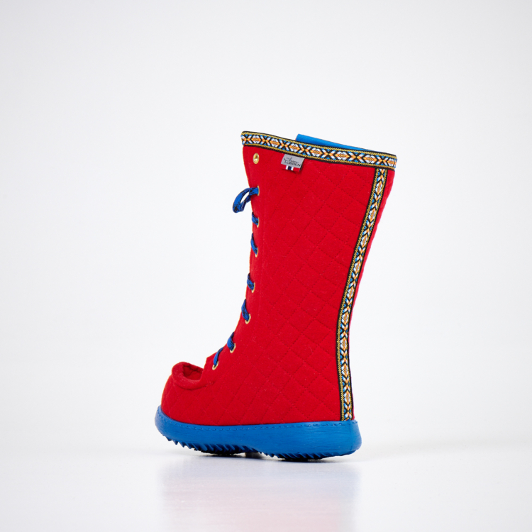 Polar Lobben Felt Boots - Red - Image 3