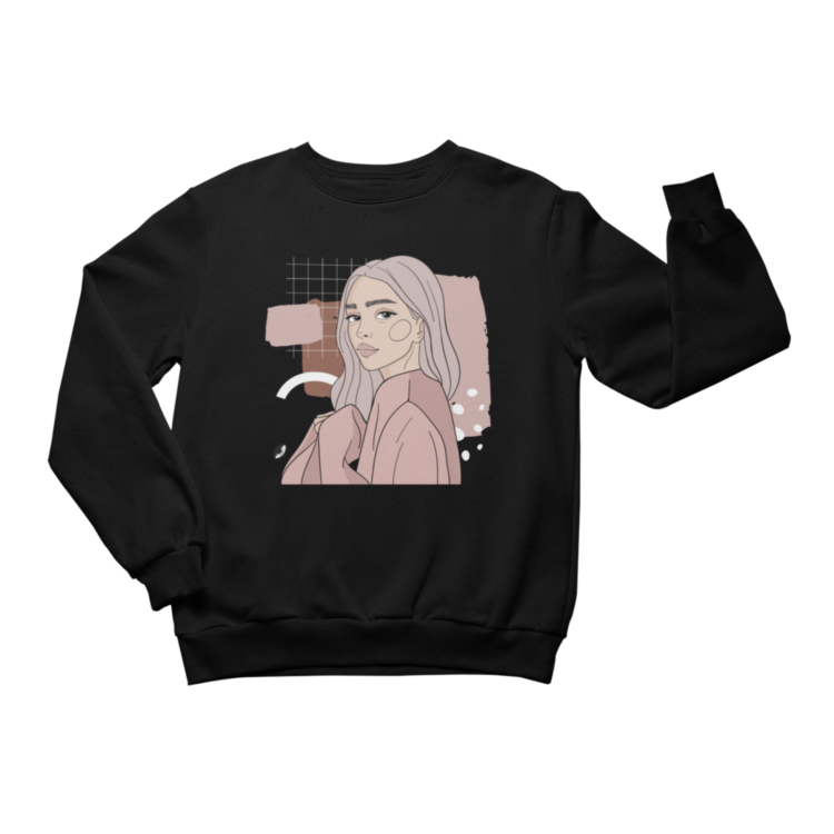 Unisex Crewneck Sweatshirt with Illustration - Whisperer