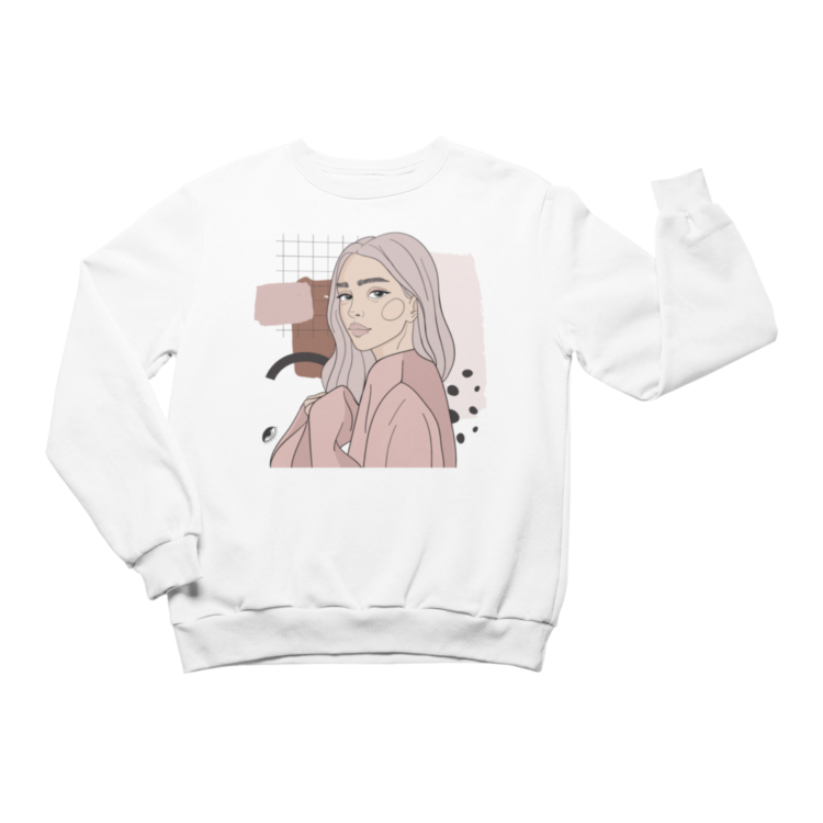 Unisex Crewneck Sweatshirt with Illustration - Whisperer - Image 2