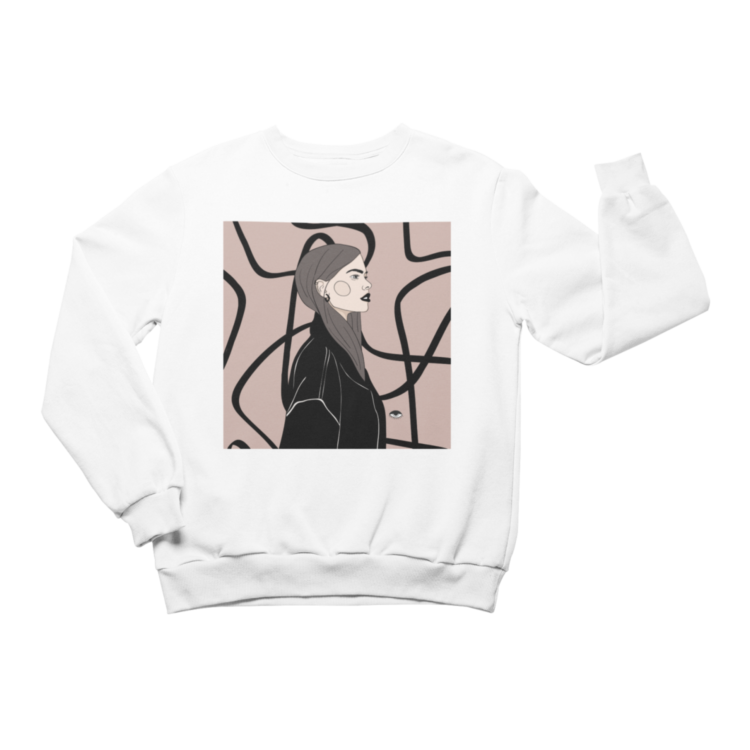 Unisex Crewneck Sweatshirt with Illustration - Strange - Image 2