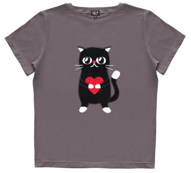 Women’s Heartful Cat T-Shirt - Image 4