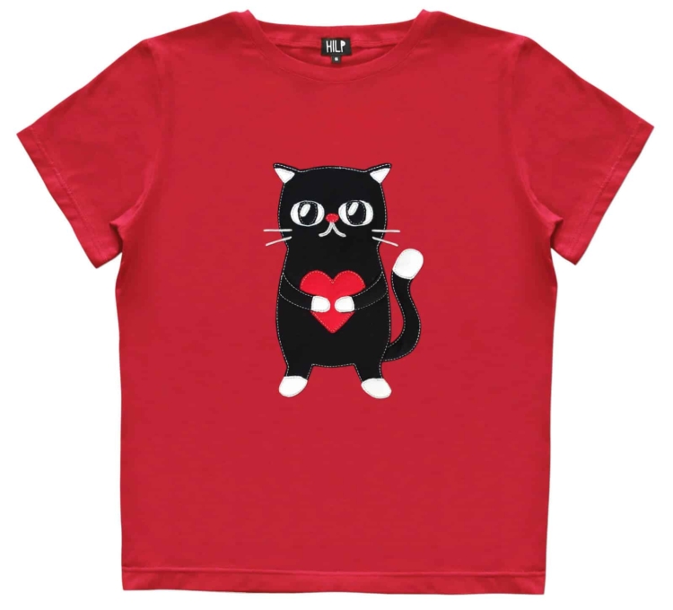 Women’s Heartful Cat T-Shirt - Image 2