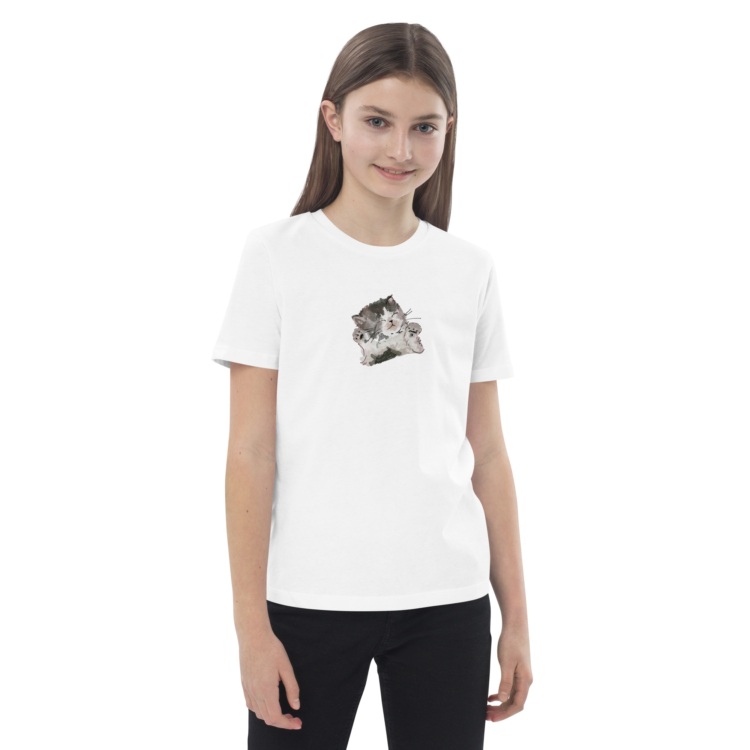 Kid’s Organic T-shirt “Kitty” - Image 3