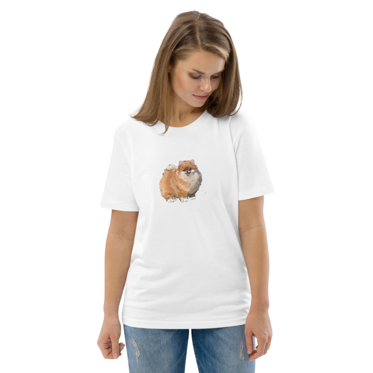 Women’s Organic T-shirt “Puppy” - Image 2