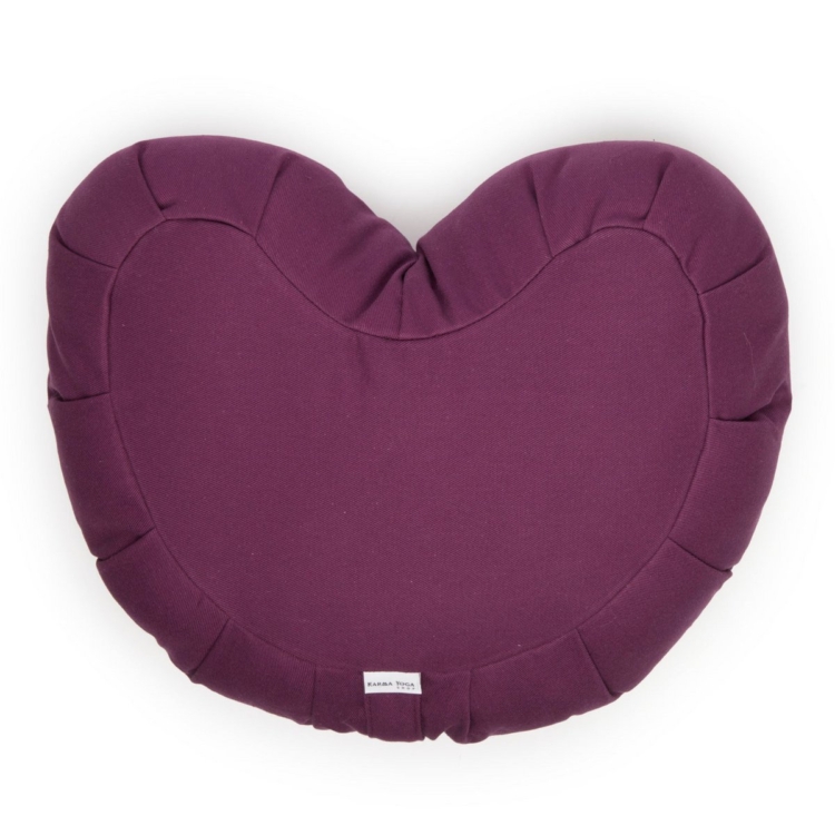 Zafu Heart plum (cotton / kapok) - Image 3