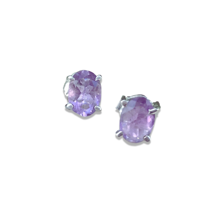 925 Silver "Beautiful Amethyst" Earrings