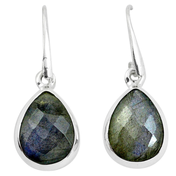 “Majesty and Intuition” earrings in Labradorite