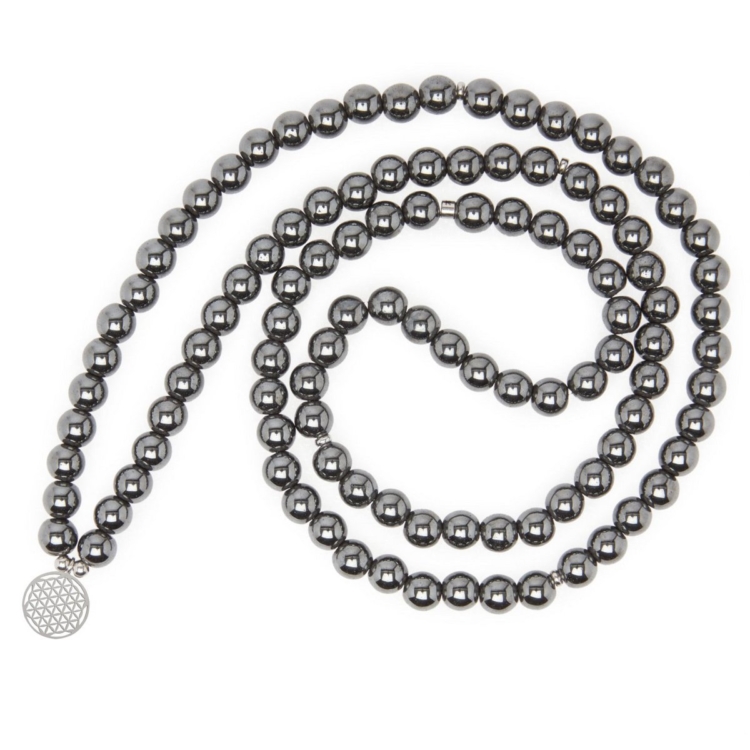 "Magnetism" Mala Bracelet in Hematite - Image 2