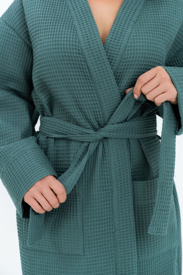 Waffle Fabric Robe for Women - Image 3