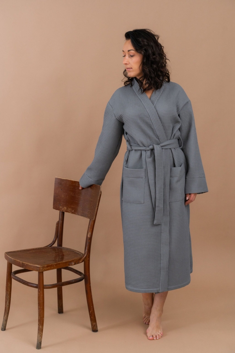 Waffle Fabric Robe for Women - Image 6