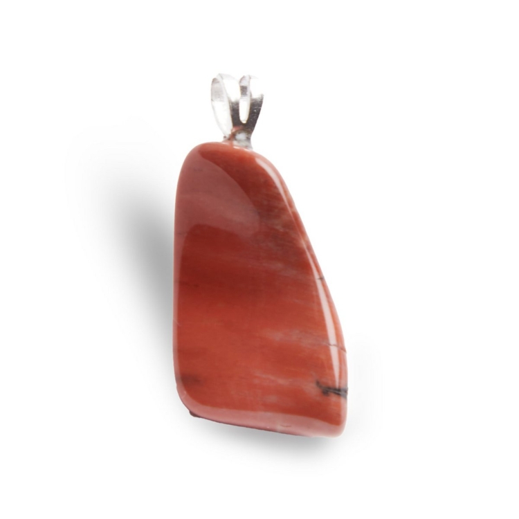 “Stability” pendant in Petrified Wood and its 925 Silver eyelet - Image 2