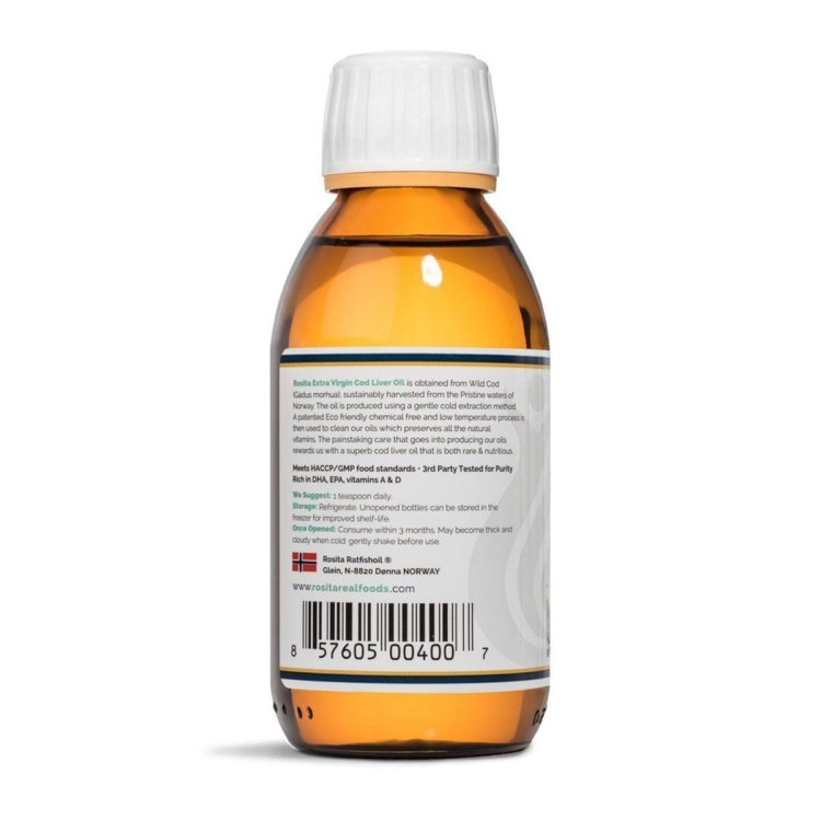 Rosita Extra-Virgin Cod Liver Oil – liquid 150 ml - Image 3