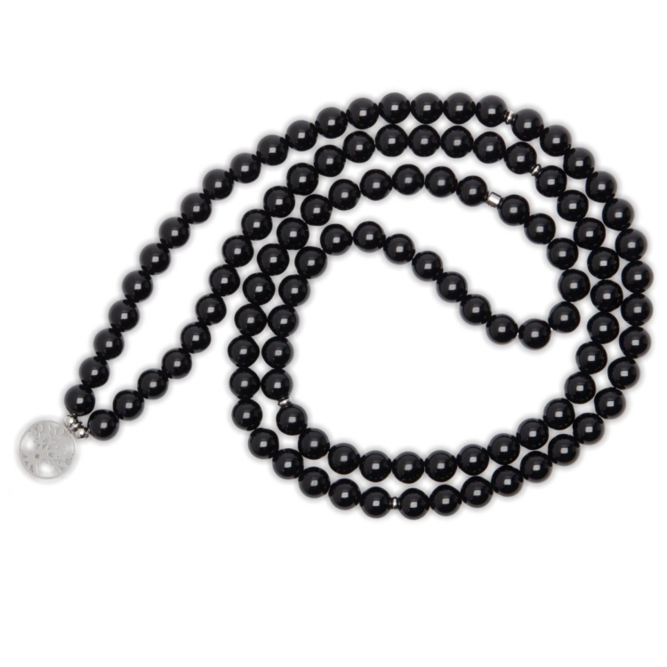 "Anchor" Mala Bracelet in Onyx - Image 2