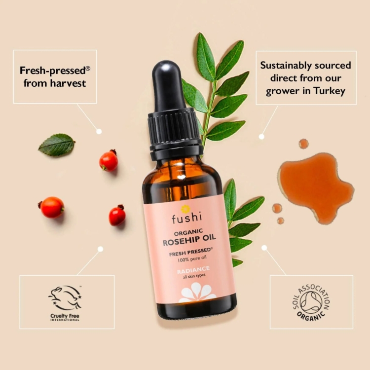 Organic Rosehip Oil 30ml - Image 2