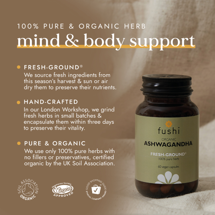 Organic Ashwagandha 60 vegan capsules - Image 3