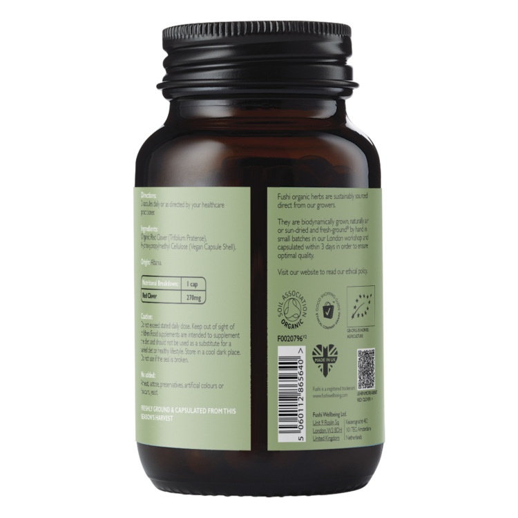 Organic Red Clover 60 vegan capsules - Image 3