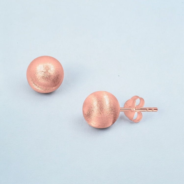 Matte Classic 6 mm Ball Stud Earrings - Image 6