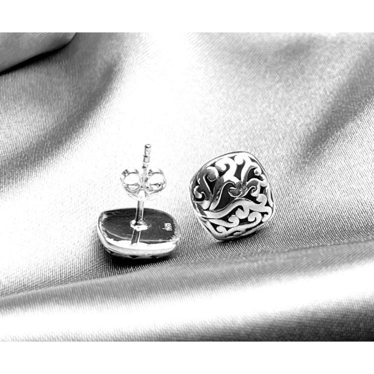 Joy of life stud earrings - 925 sterling silver - Image 4